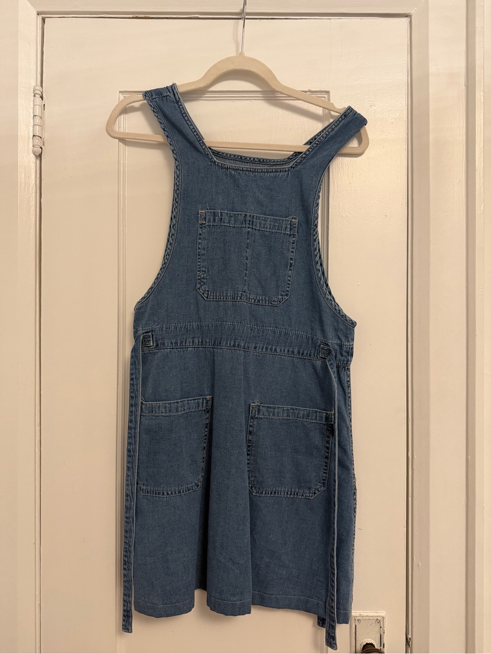 Esprit Denim Overall Pinafore Dress - Blue